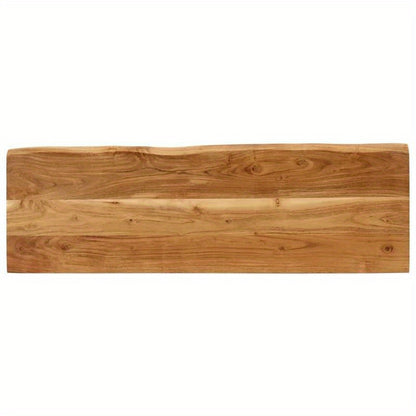 Bench with a Natural Edge, 105 Cm, Made of Solid Acacia Wood. This Bench Is Ideal As a Shoe Stool in Your Hallway Or As a Storage Stool in Your Living Room.