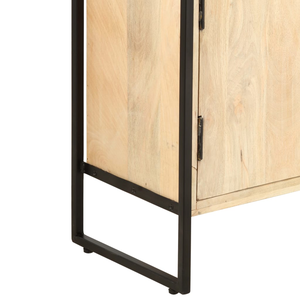 Boekenkast – Boekenrek – Vakkenkast – Stellingkast – Opbergkast – Massief Mango Hout – Industrieel Metaal Frame