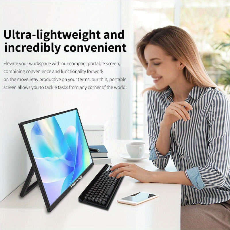 Draagbare Monitor – Portable Scherm – Second Screen – Extra Display – USB Monitor – 18,5 Inch – 100Hz Verversing – 100% sRGB Kleuren
