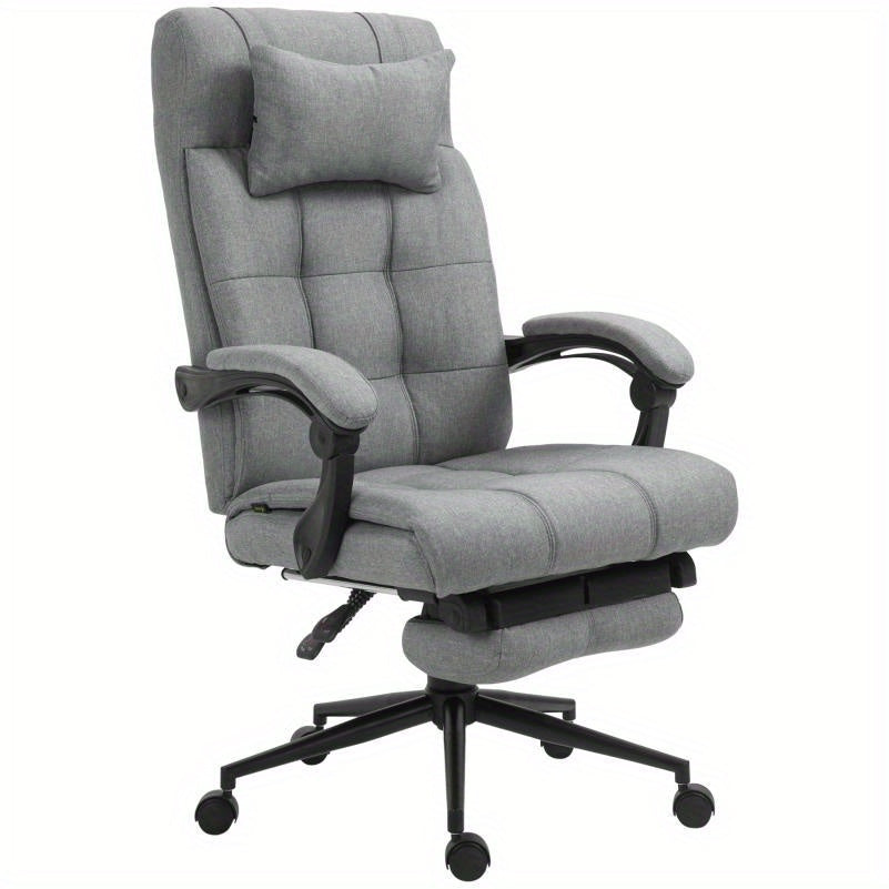 Bureaustoel – Ergonomische Stoel – Office Chair – Draaistoel – Bureaustoelen – Verstelbare Rugleuning – Aluminium Frame – Max. 120 kg Belastbaar – Polyester Kussen