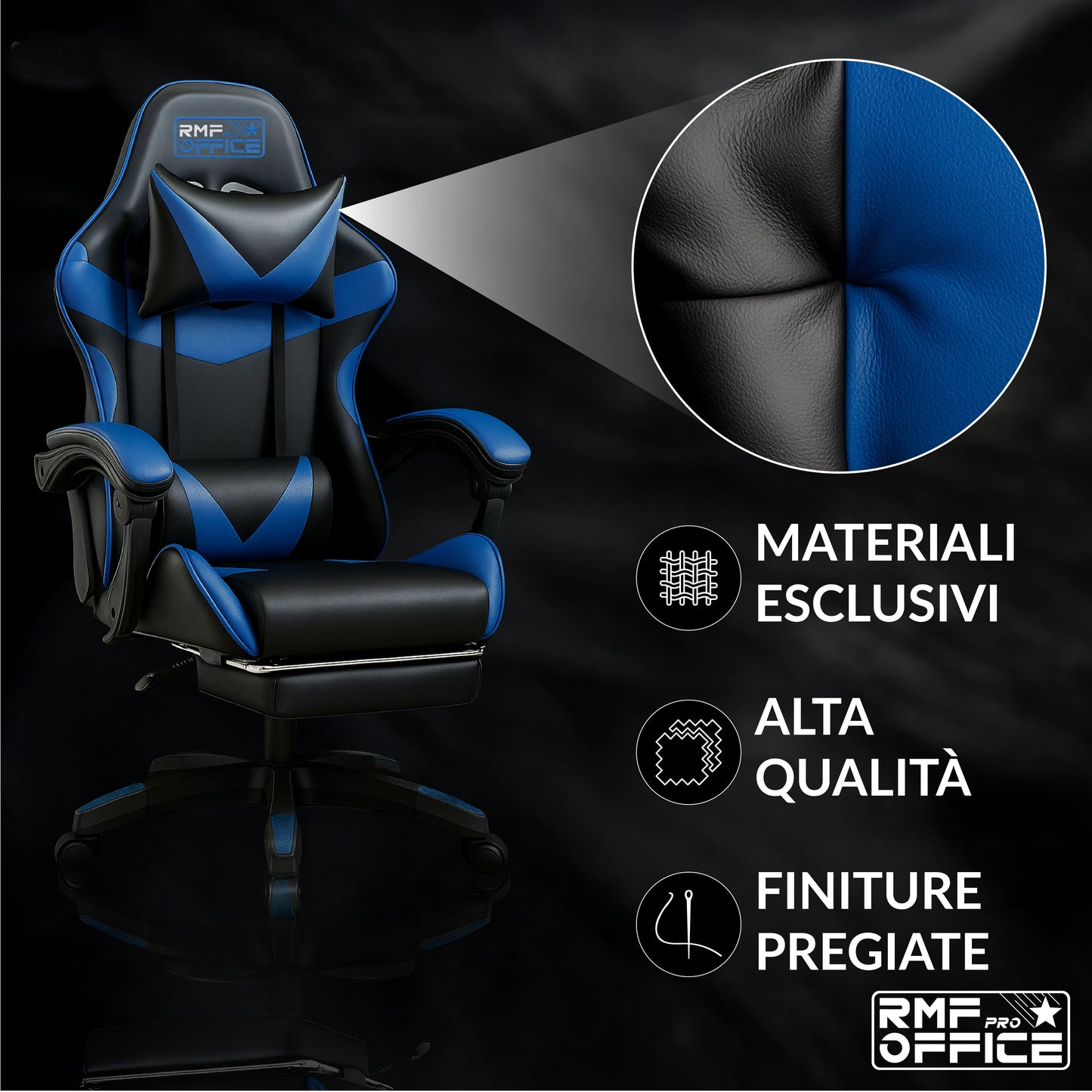 Gamestoel – Gaming Stoel – Gamestoel Bureaustoel – Gaming Chair – Ergonomisch Design – Verstelbare Hoogte en Inklapbare Voetsteun – Zwart