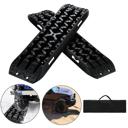 Zandplaten Set – Tractieplaten – Grip Matten – Rijplaten – Offroad Hulp – 3-delig Zonder Stand – Hoge Draagkracht Tot 10 Ton – Duurzaam Versterkt Nylon