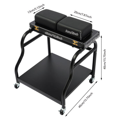 Salon Trolley Cart – Salonwagen – Beauty Trolley – Werkstation – Opbergwagen – Verstelbare Hoogte – 4 Remmenwielen