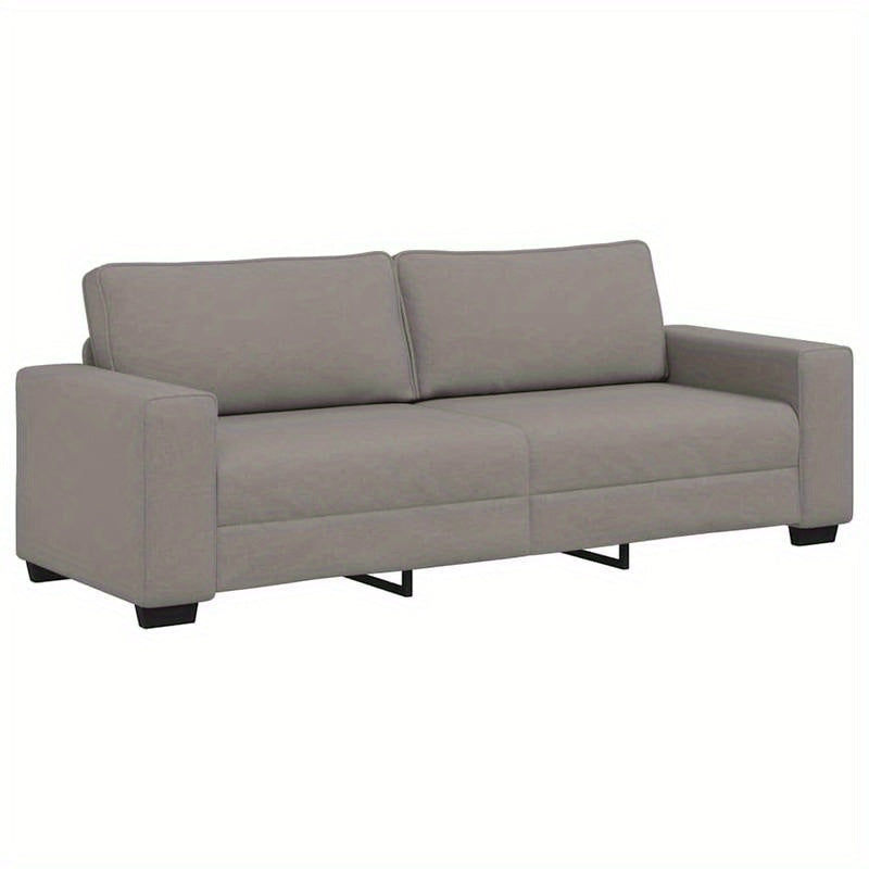 3-Zits Bank – Sofa – Zetel – Loveseat – Couch – Taupe – 180 cm – Zachte Stof – Comfortabel Design