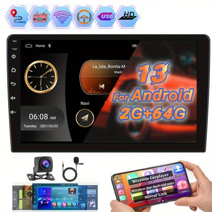 Carplay Autoradio – Android Autoradio – Multimedia Systeem – Auto Radio – Auto Navigatie – 7 Inch HD Touchscreen – Draadloos CarPlay & Android Auto – 2GB RAM 64GB ROM – Plug & Play voor Opel