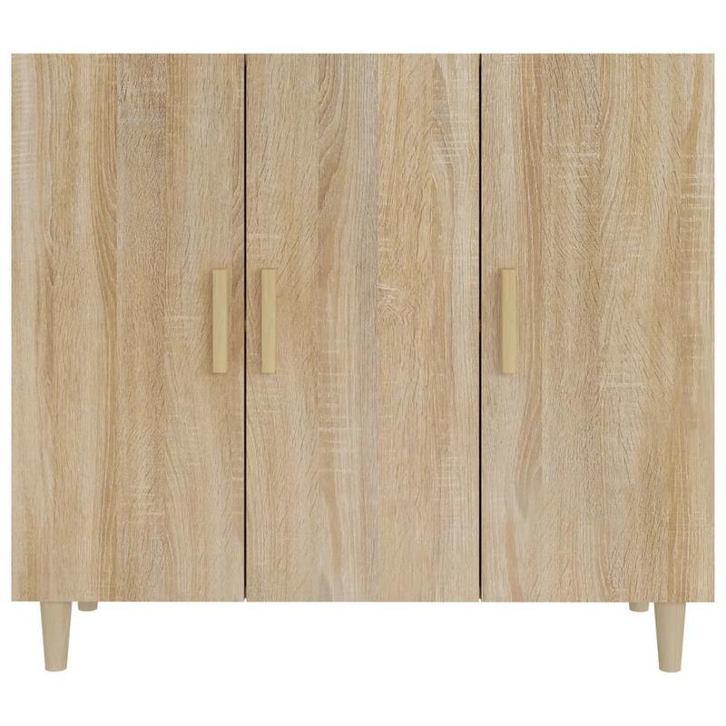 Sideboard – Dressoir – Opbergkast – Kast – Braun – Sonoma Eiken – Veel Opbergruimte – Duurzaam Hardhout