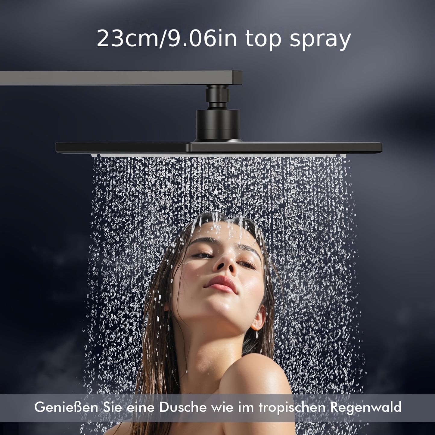 Complete Douchesysteem – Thermostaatkraan – Doucheset – Badmengkraan – Handdouche – Koper – Temperatuurregeling Zonder Elektriciteit – Eenvoudige Wandmontage