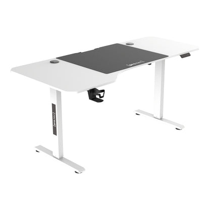 Verstelbaar Bureau – Zit-Sta Bureau – Elektrisch Bureau – Ergonomisch Bureau – Wit 140x60 cm – Traploos Verstelbaar 72-117 cm – Geheugenfunctie