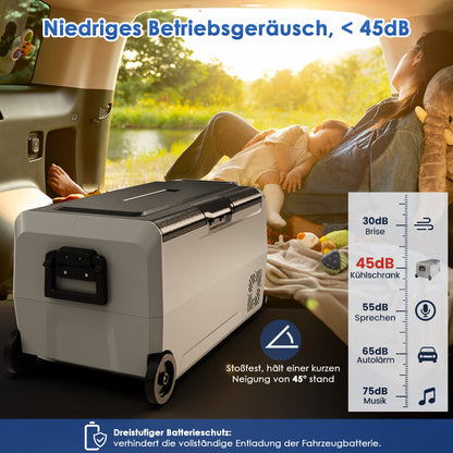 Car Refrigerator – Mobiele Koelbox – Mini Koelkast – Camper Koelbox – Compressor Vriezer – 32L Inhoud – Max/Eco Modus – Shockproof En Lekvrij Ontwerp
