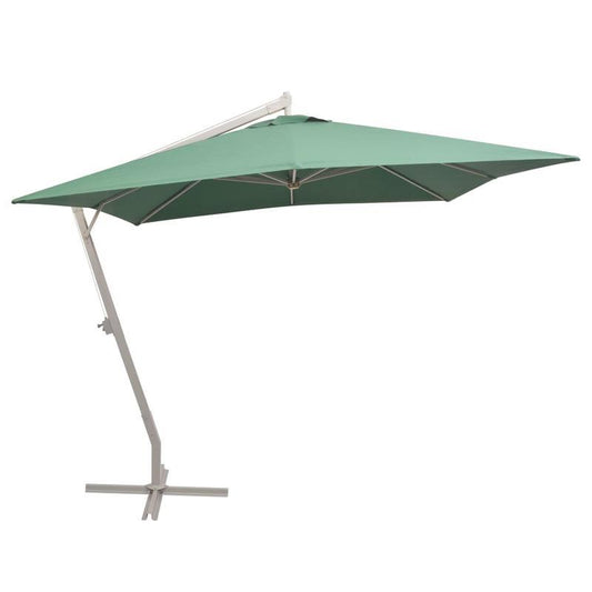 Verstelbare Parasol – Buitensparasol – Terrasparasol – Tuinparasol – Zwembadparasol – 300x300 cm – Aluminium Paal – Waterafstotend Polyester-Spandex – Groen