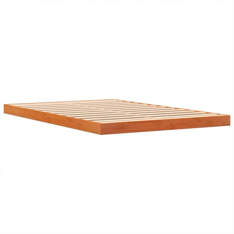Bed frame Marrone Cera 140x200cm in Wood Solid of pine Removable and durable