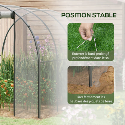 Tuinkas – Kweekkas – Serre – Plantenkas – Groentekas – Transparant – Versterkt Stalen Frame – 6 m² Oppervlakte