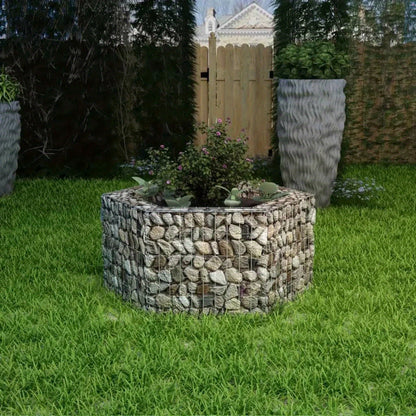 Hexagonale Gabion Plantenbak – Tuinbak – Bloembak – Tuinbakje – Plantenmand – Gecoat Staal – 100x90x50 cm – Stevige Constructie – Weerbestendig