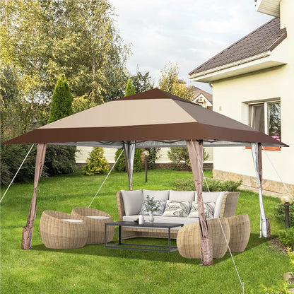 4x4 M Vouwpaviljoen – Partytent – Tuinkamer – Pop-up Tent – Paviljoen Met Wielen – Waterdicht – UV Bescherming 50+