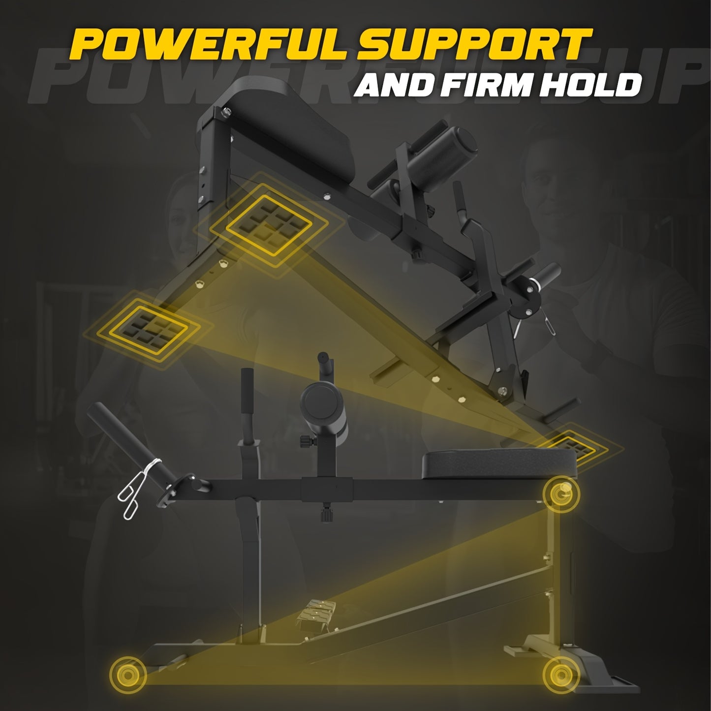 Legtrainer – Leg Exerciser – Beenapparaat – Thigh Trainer – Heuptrainer – Verstelbaar – Stabiel IJzeren Frame – Comfortabel Zitkussen – Zwart