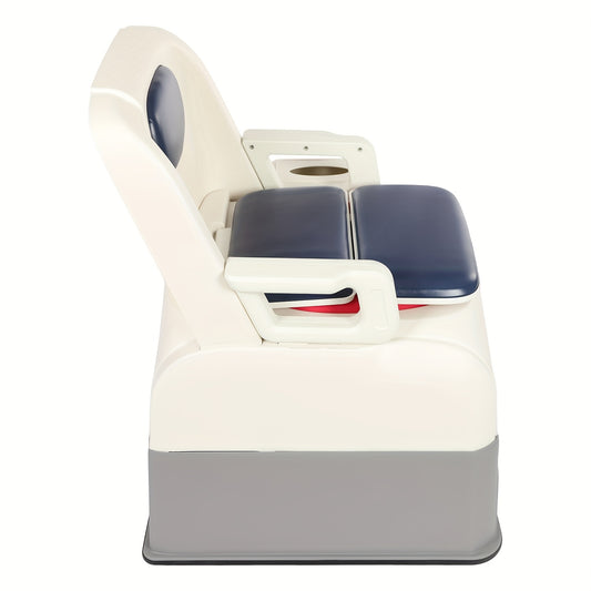 Mobiele Toiletestoel – Draagbaar Toilet – Bed Commode – Hygiënische Stoel – Senioren Potje – Afneembare Armleuningen – Antislip Voeten – Geurafsluitend Emmer