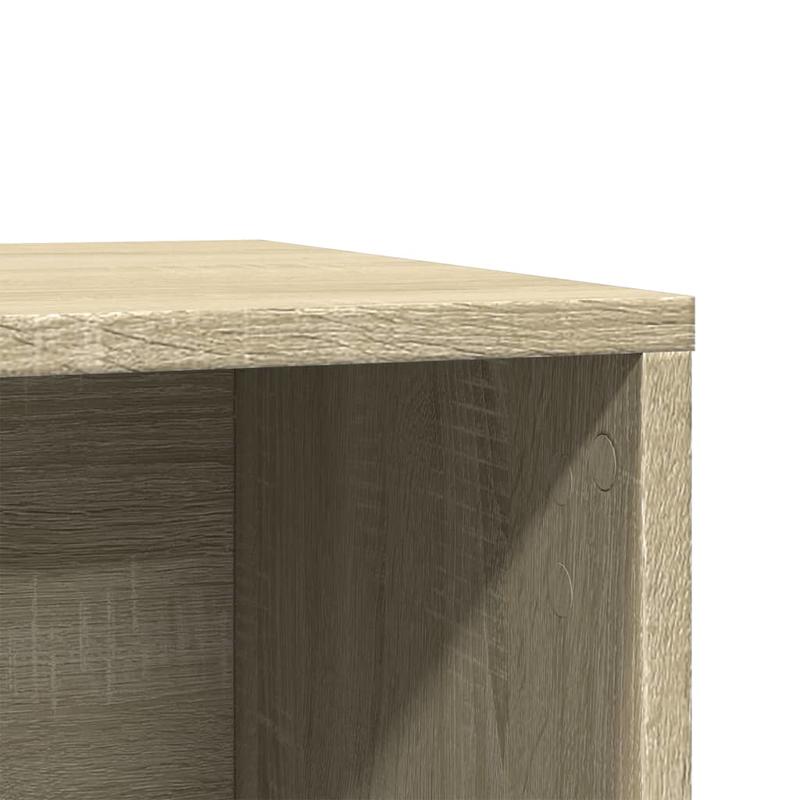 Kattenbakmeubel – Kattenbak Kast – Kattenbak Verbergmeubel – Kattenbak Organizer – Kattenbak Opbergmeubel – Sonoma Oak – 80x50x45 cm – Duurzaam Hout – 2 Toegangsopeningen