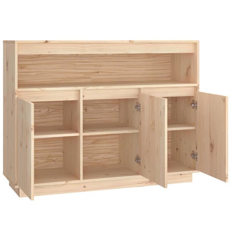 Dressoir – Opbergkast – Ladekast – Buffetkast – Kast – Massief Dennenhout – 104,5x34x80 cm – Modern Europees Design