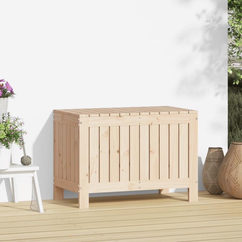 Tuinkist – Opbergbox – Kussenbox – Tuinopbergbox – Tuinberging – Massief Dennenhout – 76x42,5x54 cm – Robuust & Natuurlijk