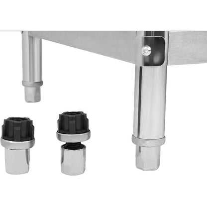 Professionele RVS Werktafel – RVS Werkbank – Keukentafel – Cateringtafel – Roestvrijstalen Werktafel – 200x60 cm – Verstelbare Pootjes – Onderblad Opbergruimte