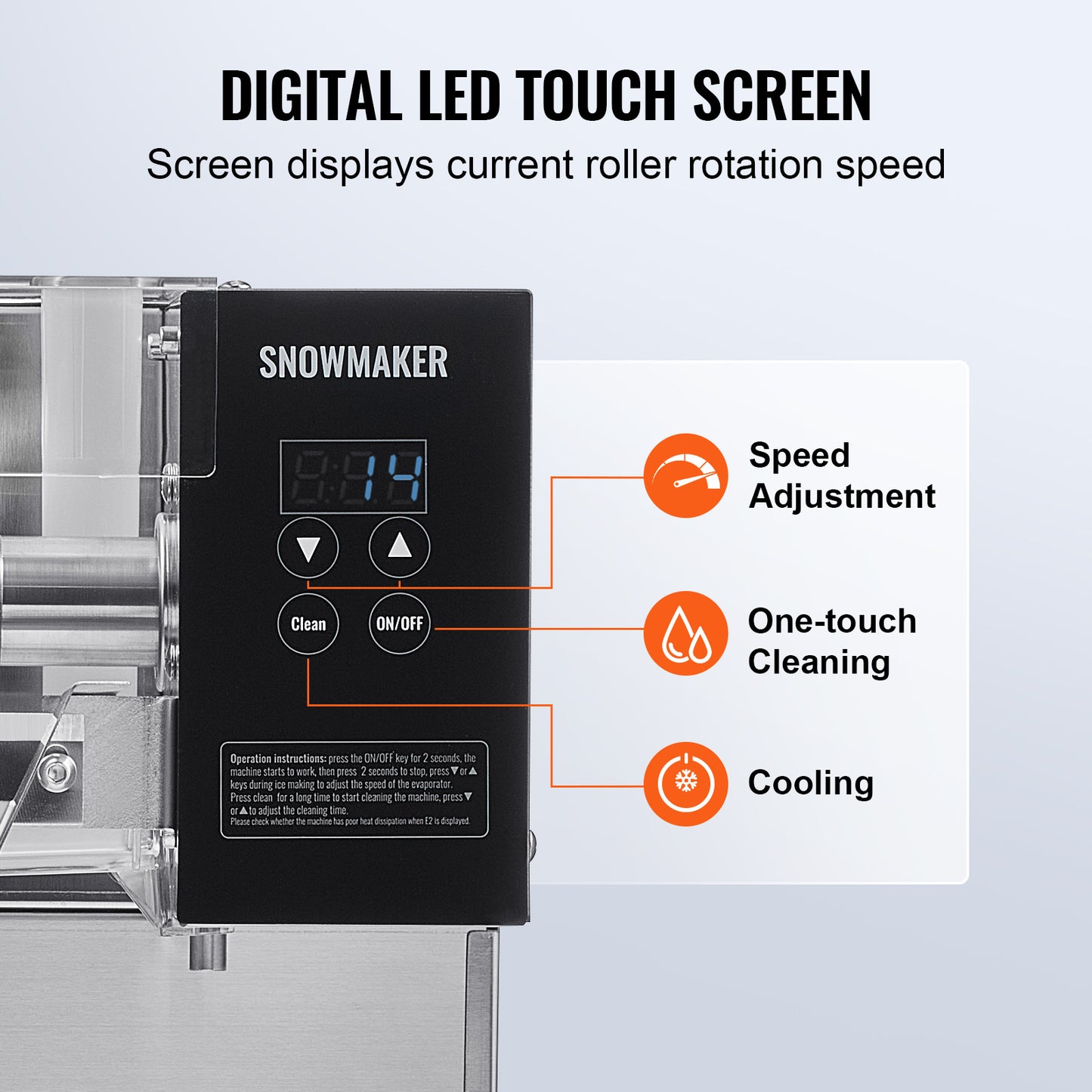 IJsblokjesmachine – IJsblokjesmaker – IJsblokjesmachine Sneeuwvlok – Ice Maker – RVS – 80 kg/24 uur – Snelle Koeling
