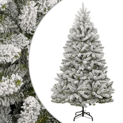 Kerstboom – Kunstkerstboom – Schoonheidsboom – Sneeuwboom – Houtachtige Boom – 210 cm Hoog – Opvouwbaar Met PE/PVC Mix En Sneeuwlook