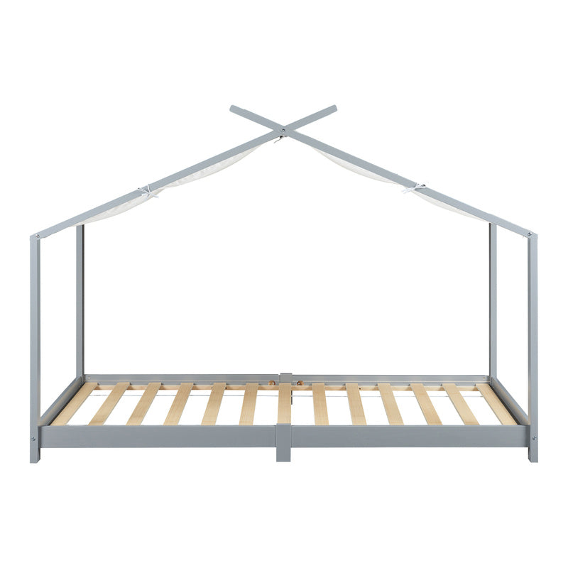 Huisbed Kind – Kinderbed – Bedhuis – Speelbed – Slaaphuis – 90x200 cm – Massief Grenenhout – Eenvoudige Montage