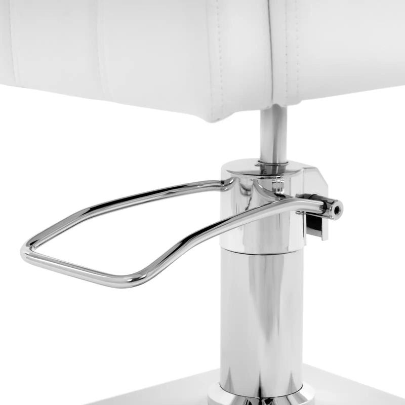Barber Cosmetic Chair with Footrest Physa COTTAM - White - QUORE