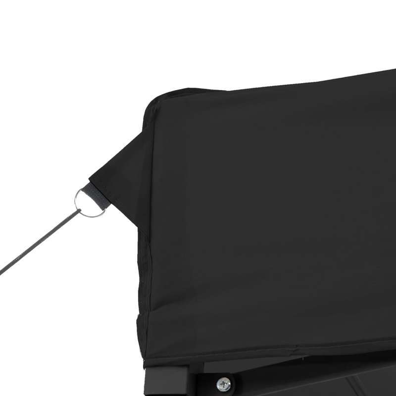Foldable Pop-Up Party Tent with 2 Side Walls & Doors - Heavy-Duty Sturdy Frame, Easy Setup Instant Canopy for Events, Weddings, Camping, Backyard - Portable Shelter with Hook & Loop Closure, Lightweight & Durable Design (Blac