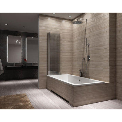Badkuipzetwand – Badkuipscherm – Douchewand – Douchecabine – Badscherm – Inklapbaar Design – Helder Glas Met Aluminium Profielen