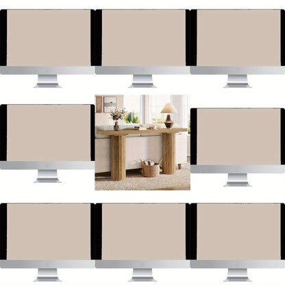 Farmhouse Console Table – Sidetable – Sofa Tafel – Haltafel – Wandtafel – 63 Inch – Wit MDF – Ruimtebesparend Smal Design – 90 KG Draagvermogen