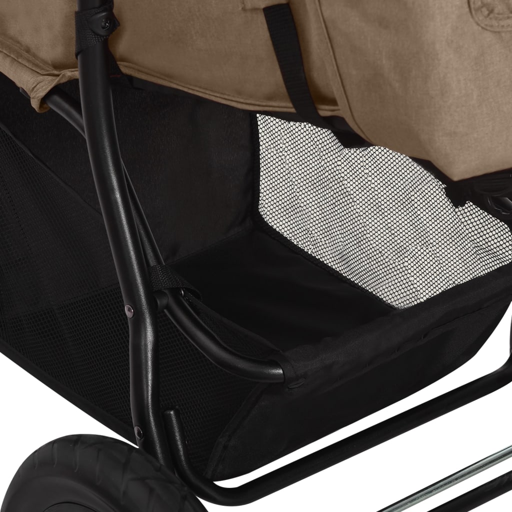 Buggy – Wandelwagen – Kinderwagen – Plooibuggy – Reisbuggy – Inklapbaar Met Eén Hand – Verstelbare Rugleuning – Taupe