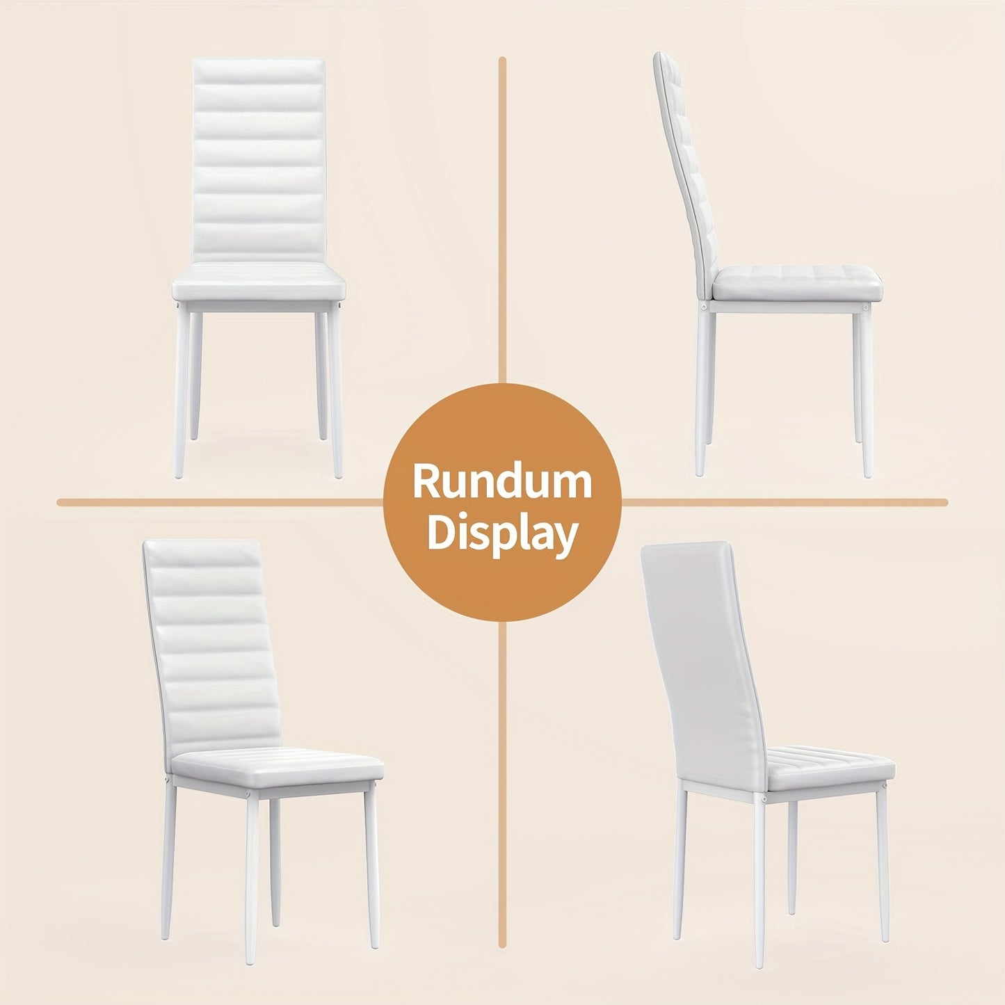 Moderne Eetkamerstoel – Comedor Silla – Sillas Para Comedor – Silla Comedor Moderna – Banquetas Desayunador – Zwart – Zacht Gevoerd – Metaalvrij Frame