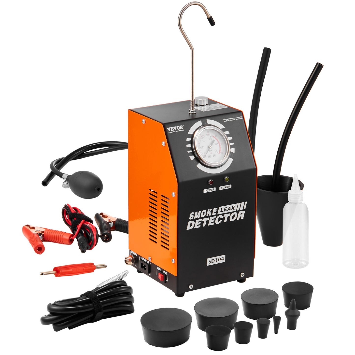 Rookmachine Auto – Rookmelder – Lektester – Smogmachine – Lekkagedetector – Ingebouwde Luchtpomp – 8L/min Rookvolume – Digitale Drukmeter