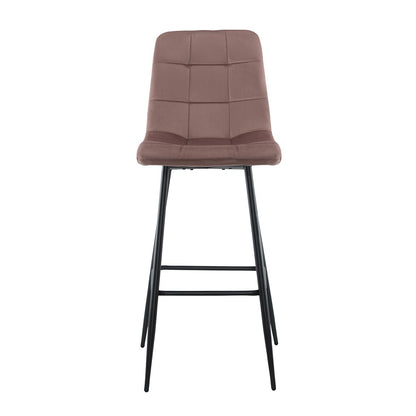 Velours Fauteuils – Velvet Stoelen – Lounge Stoelen – Relaxfauteuils – Zithoeken – Set Van 2 Antique Pink – Zwart Houten Frame – Comfortabele Rugleuning Met Voetensteun