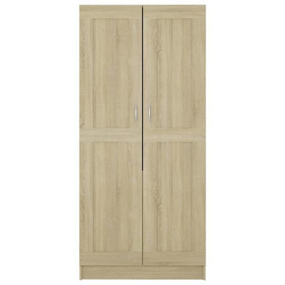 Garderobekast – Kledingkast – Kleerkast – Linnenkast – Opbergkast – Bruin – Compact Formaat 82,5x51,5x180 cm – Stevig Hardhouten Materiaal