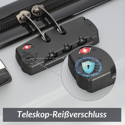 Kofferset – Reiskoffers – Trolley – Bagage – Harde Koffer – 3-delig Set M-L-XL – ABS Hard Shell – 360° Draaibare Wielen & TSA Combinatieslot