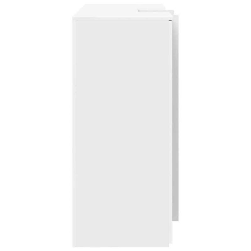 Balie – Receptiebalie – Werkplek – Ontvangstbalie – Balie Meubel – Wit – Modern – Opbergruimte – Ruim Werkblad 155x50 cm – Stevig Houten Design