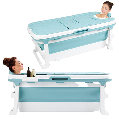 Opvouwbare Badkuip – Inklapbaar Bad – Reisbak – Draagbaar Bad – Bad voor Volwassenen – XXL 149 cm – Duurzaam PP+TPE – Compact Opbergen