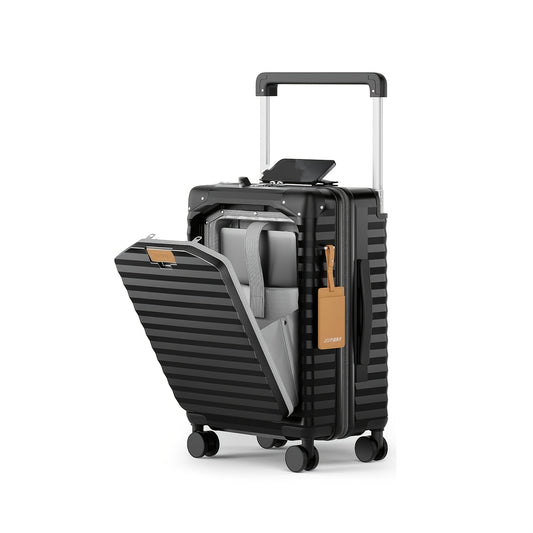 Koffer – Reiskoffer – Handbagage – Trolley – Cabinekoffer – 20 Inch – Lichtgewicht ABS Materiaal – 360° Zwenkwieltjes – Zwart