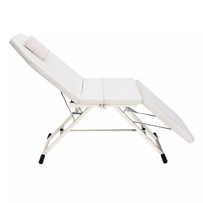 Massagebank – Massagetafel – Massagebed – Spa Bed – Wellnessbed – Wit – Extra Lang 180 cm – Draagkracht 250 kg