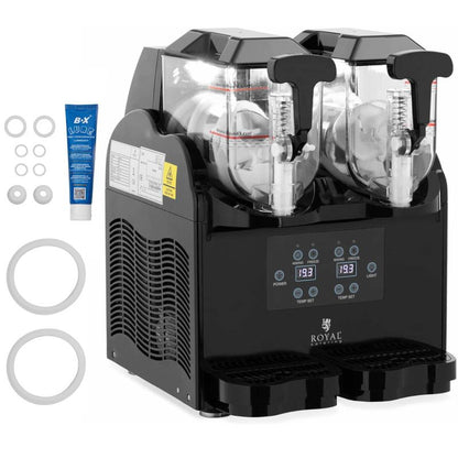 Slushmachine – Slush Puppie Maker – Granitor – Ijsmachine – Slush Puppy Machine – Dubbele 2 x 3L Tanks – Krachtige 380W Koeling