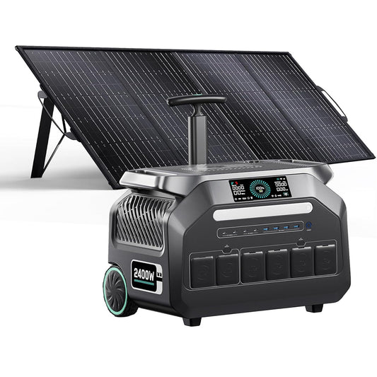 Stroomgenerator – Powerstation – Aggregaat – Noodstroom – Zonnegenerator – Draagbaar – 2048Wh LiFePO4 Batterij – Snelladen 1 Uur – 16 Poorten – App Bediening