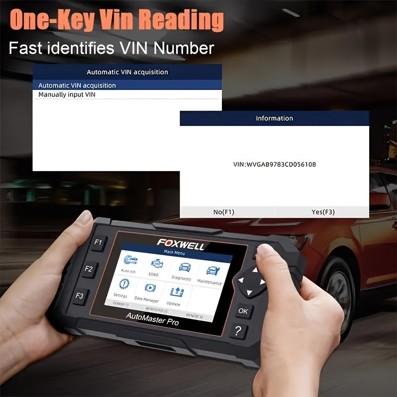 Autodiagnoseapparaat – OBD2 Scanner – Voertuigfoutlezer – Motorcodelezer – ABS SRS Diagnose – 2,4 Inch Display – Batterijloos Via OBD-Poort