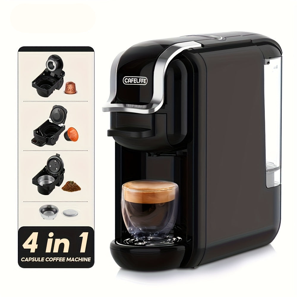 Koffiecapsuleautomaat – Espresso Machine – Koffiezetapparaat – Volautomatische Koffiemachine – Capsule Machine – Snelle Opwarming – Geschikt Voor Warme En Koude Dranken – Zwart