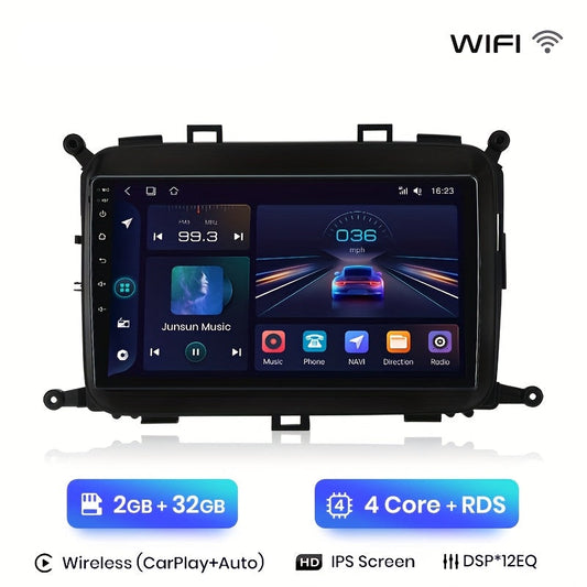 2Din Android Auto Multimedia Speler – Auto Radio – Navigatiesysteem – Multimedia Systeem – CarPlay Speler – 9 Inch IPS Scherm – Draadloze CarPlay & 2GB RAM 32GB Opslag