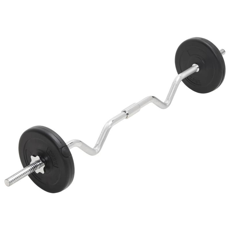 Halterset – Dumbbells – Barbell – Gewichten – Krachttraining – Verstelbaar 0-30 kg – Duurzame Koperlegering