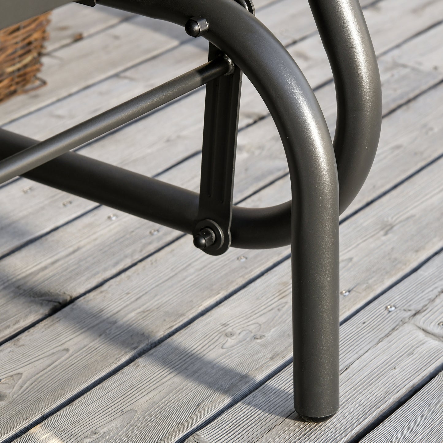Tuinschommelbank – Tuinbank – Schommelstoel – Tuinmeubel – Loungestoel – Metalen Frame – Ademend Mesh – 2 Personen – Draagvermogen 200 kg