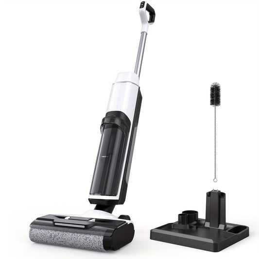 Lubluelu 3-in-1 Cordless Wet Dry Vacuum Cleaner & Mop Combo | 22KPa Vacuum Suction Power, Flashdry Self-Cleaning with One Click, HEPA Filtered, Intelligent Voice Reminder, 6mm Edge Cleaning, Lightweight for Pet Hair, Carpets