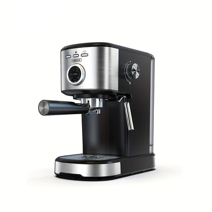 Espressomachine – Koffiemachine – Barista Machine – Koffiezetapparaat – 15 Bar Druk – RVS 430 Semi-automatisch – Afneembaar Waterreservoir